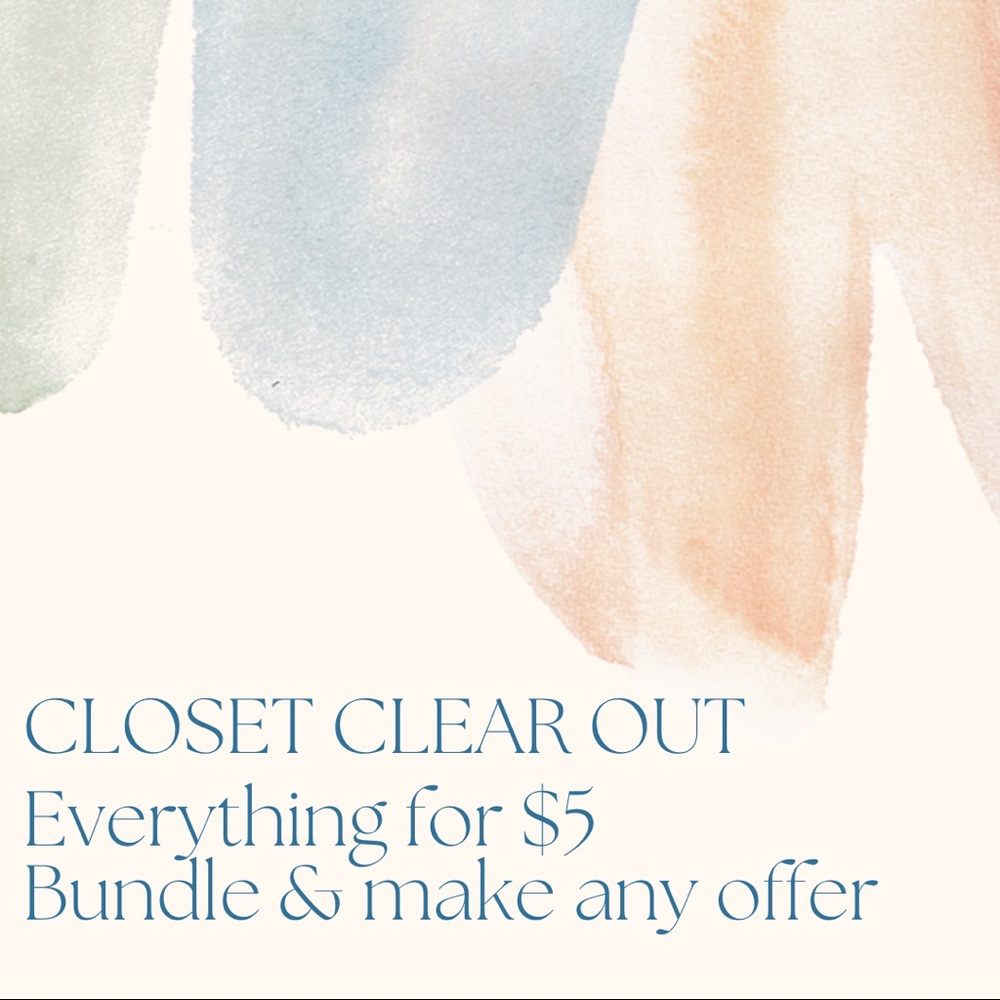 CLOSET CLEAR OUT